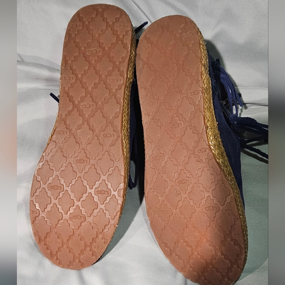 UGG Australia Shenendoah Fringe Ankle Boots Size 7.5 - Picture 6 of 14